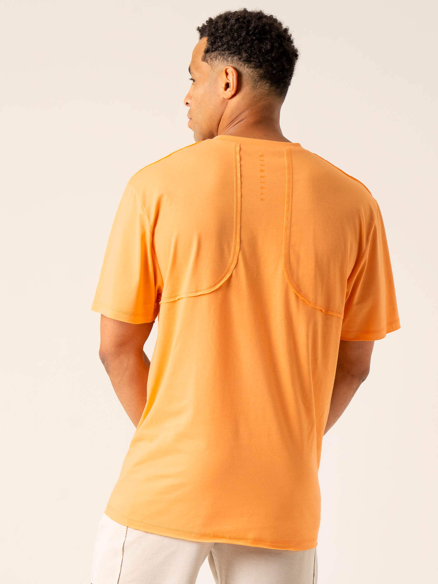Dynamic Oversized T-Shirt in Orange Sherbet - Comfortable & Stylish Loose Fit for Casual Wear, Street Fashion, and Everyday Outfits
