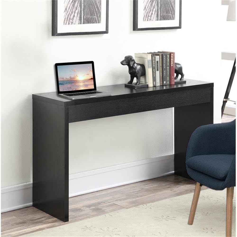 Convenience Concepts Northfield 48-Inch Console Table - Modern Sofa Table for Living Room, Contemporary Entryway Hall Table & Foyer Display Table in Black | Perfect for Home Decor, Small Space Furniture & Apartment Essentials