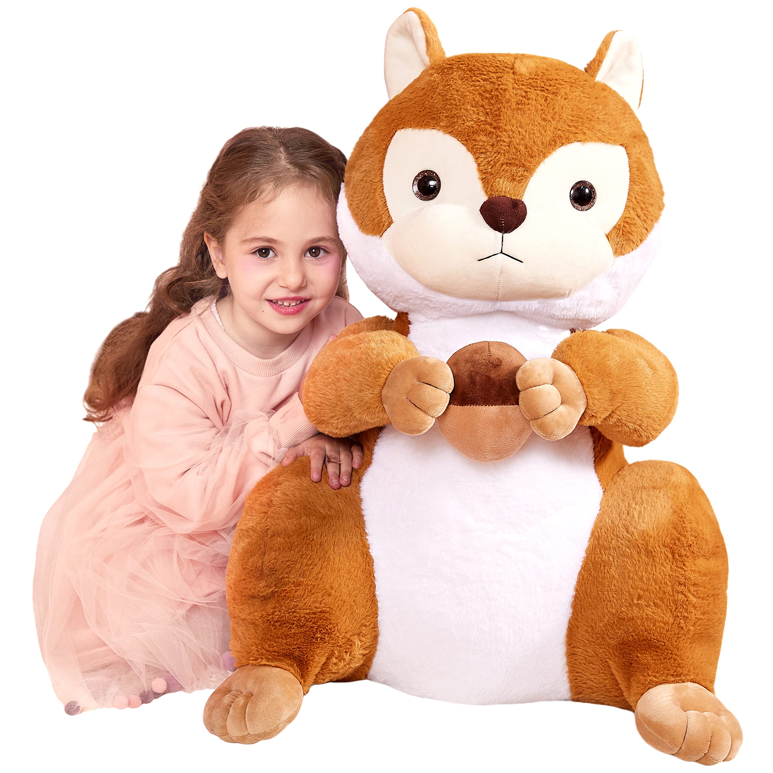 IKASA Large Squirrel Stuffed Animal Plush Toy - 23