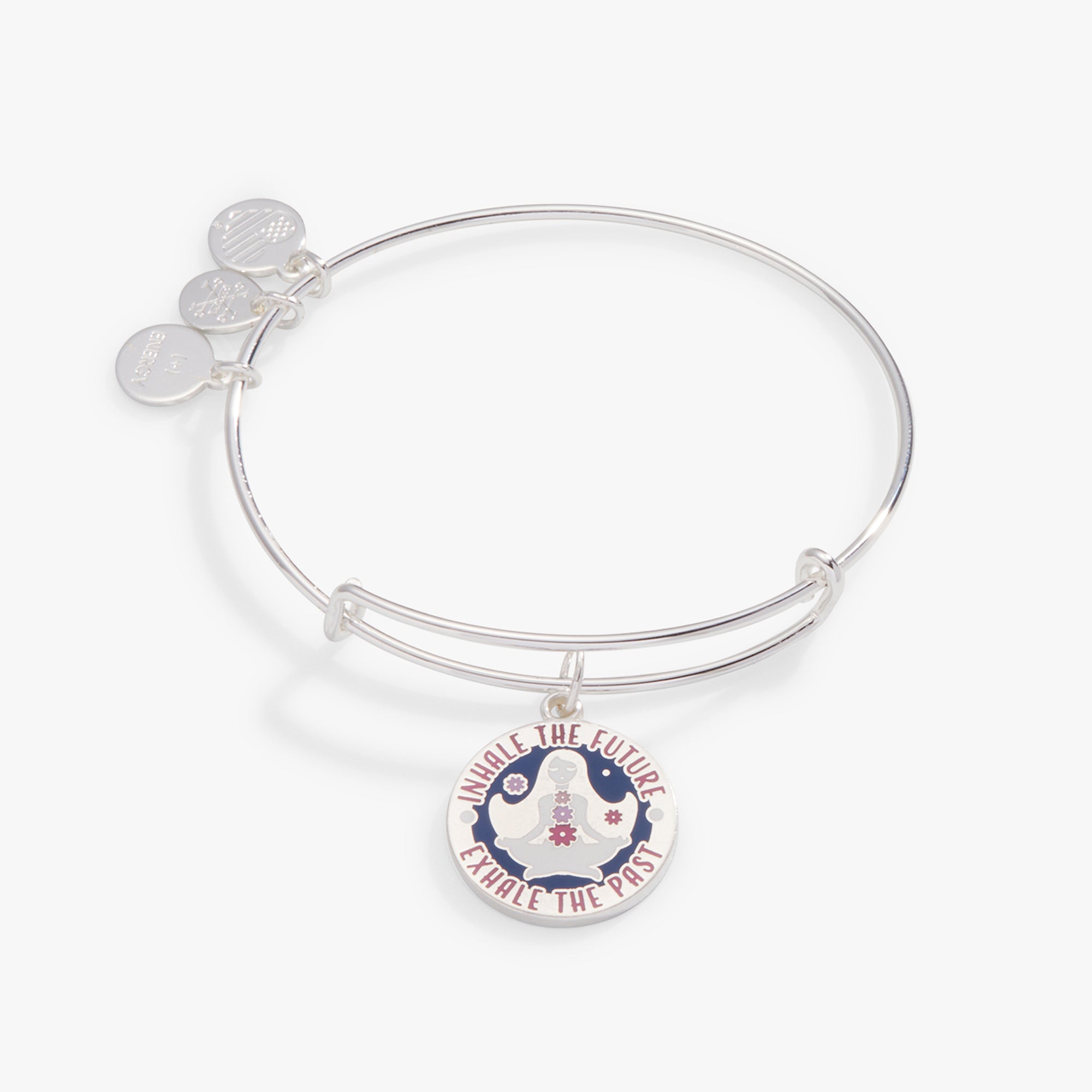 Inhale the Future' Charm Bangle Bracelet - Stylish Adjustable Cuff for Women | Perfect for Everyday Wear, Parties & Gifts