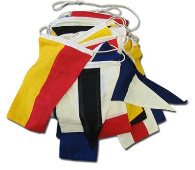 Nautical Flag Set - Premium Cotton Maritime Signal Flags for Boating & Nautical Decor | Perfect for Sailing, Yachting, and Coastal Home Decor
