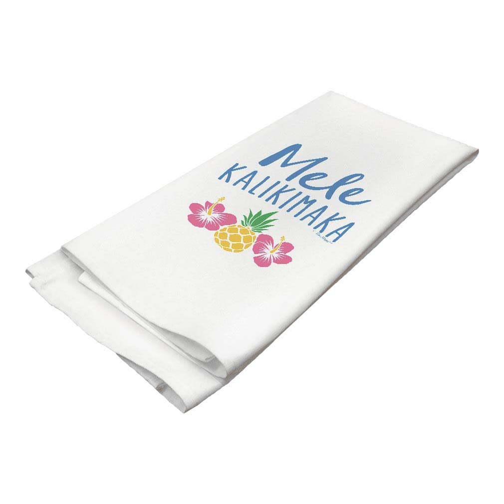 Rustic Christmas Kitchen Towel - Hawaiian Mele Kalikimaka Decor for Holiday Cooking