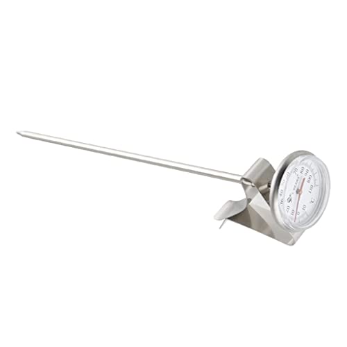 FAKEME Flameer Digital Probe Thermometer for Milk Frothing, Espresso, Coffee, Tea - Accurate Temperature Measurement Tool with Timer - Perfect for Baristas, Home Brewing & Kitchen Use