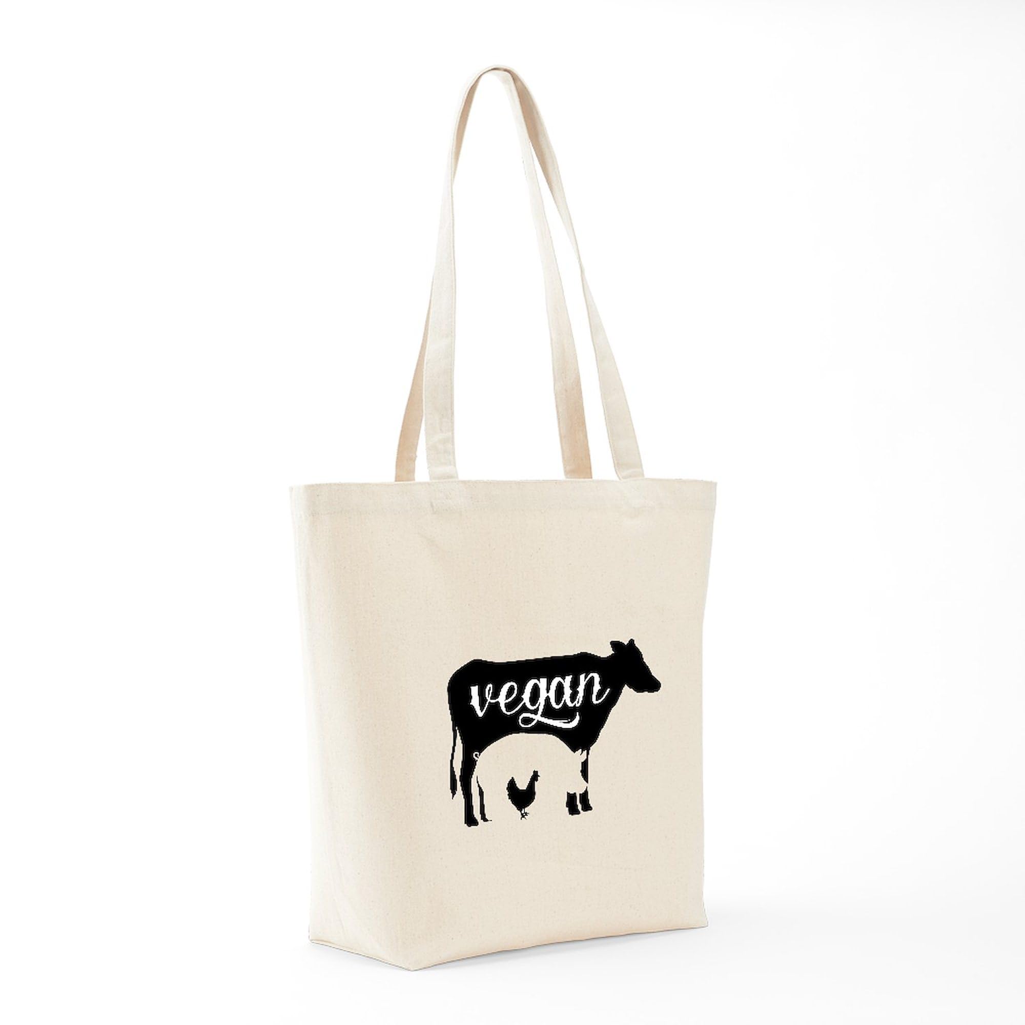Friends Not Food Tote Bag - Eco-Friendly Natural Canvas Reusable Shopping Bag for Groceries, Beach & Farmers Market