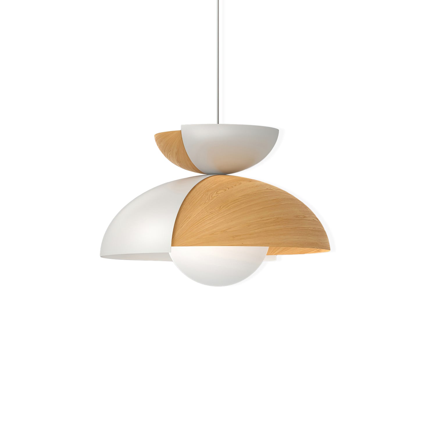 Large Bowl Pendant Light - Modern Hanging Lamp for Dining Room, Kitchen Island, or Living Room Decor
