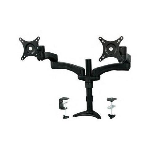 Adjustable Dual Monitor Mount Stand - Ergonomic Articulating Arm for 13-32 Inch Screens - Perfect for Home Office, Gaming & Workspace Setup