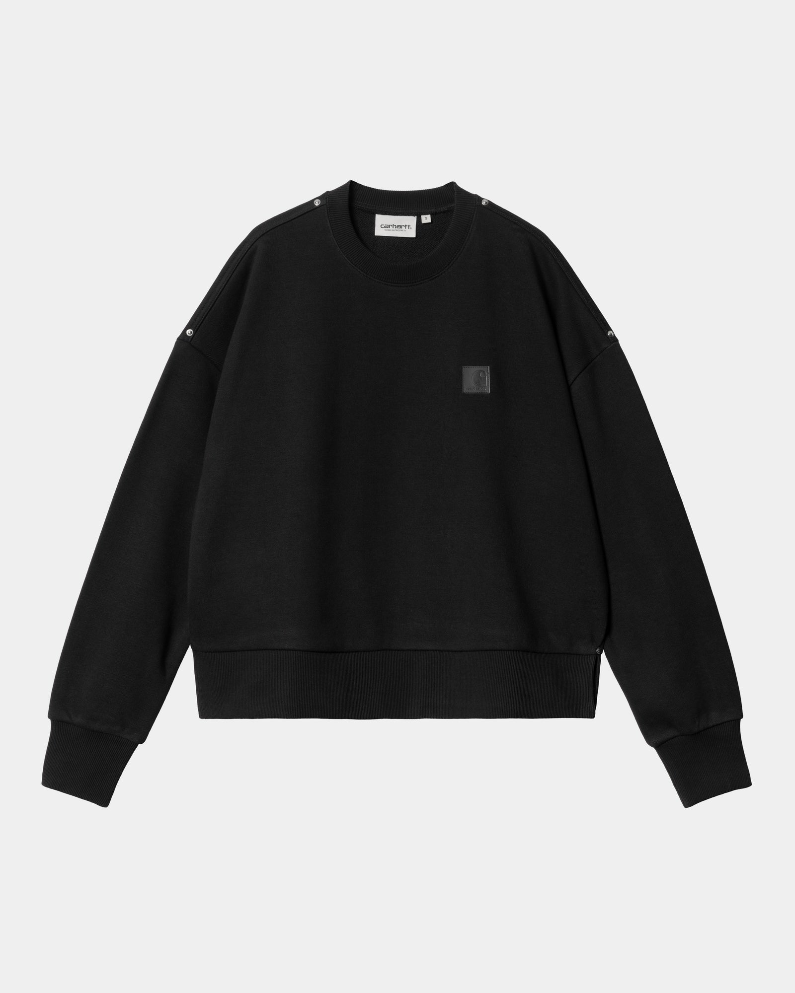 Women's Eldon Sweatshirt - Soft Fleece Pullover Hoodie in Black | Cozy Casual Wear for Fall & Winter | Perfect for Lounging, Running Errands & Outdoor Activities