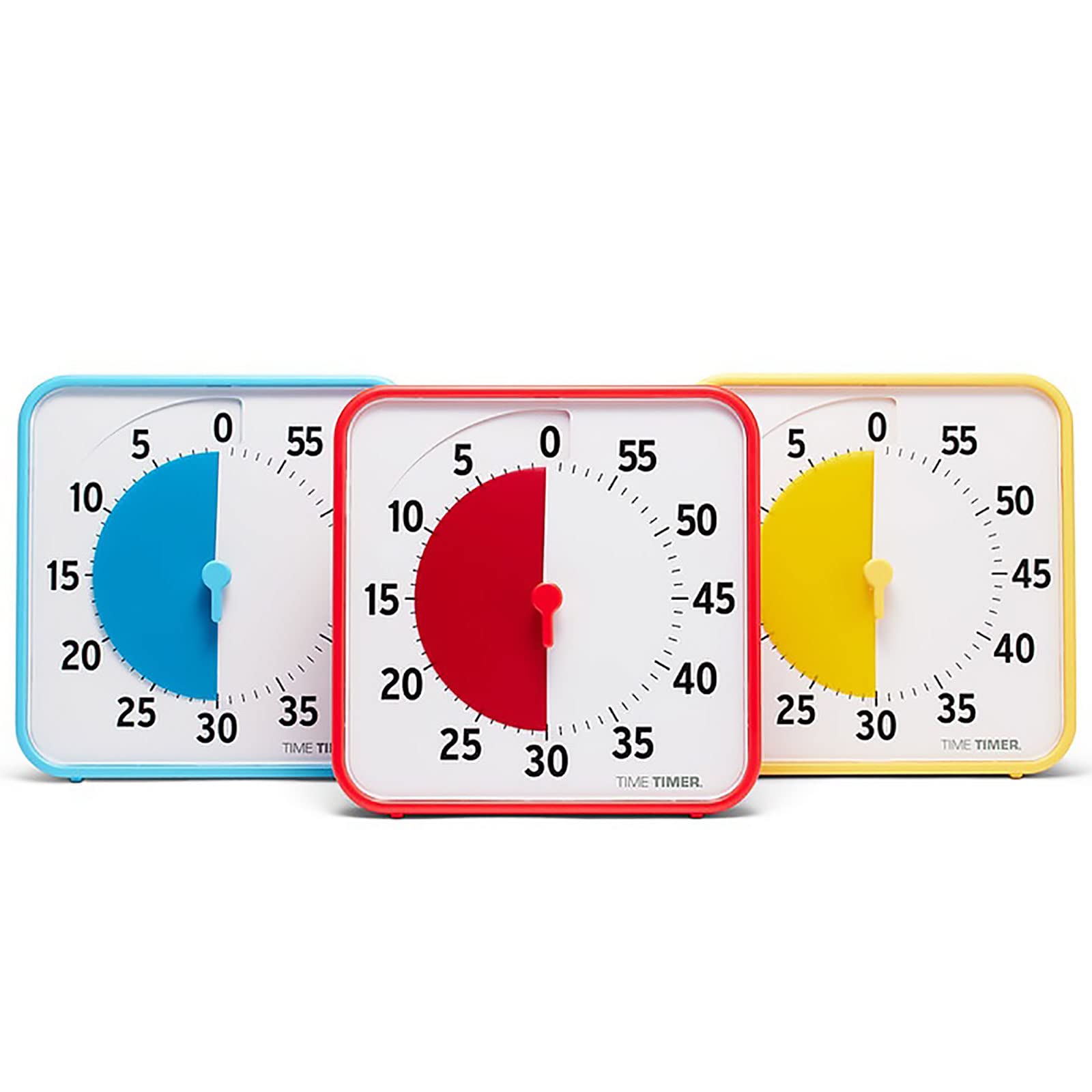 Time Timer 8 Inch Visual Countdown Clock - 60 Minute Classroom Timer for Kids with Dry Erase Activity Cards (3-Pack) - Perfect for Learning Centers, Teachers Desk & Homeschooling Activities