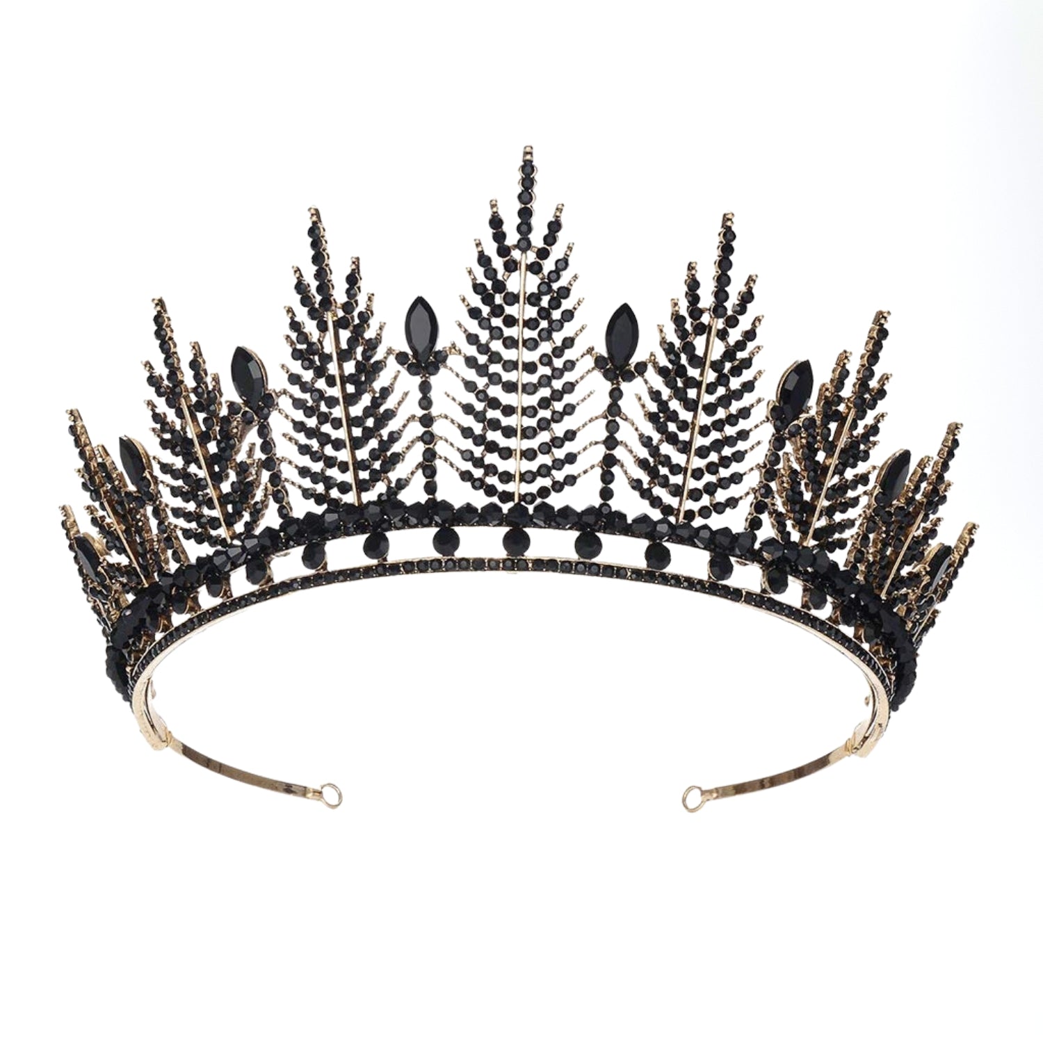 Baroque Vintage Rhinestone Tiara - Royal Crystal Crown for Women & Girls | Elegant Bridal Hair Accessories for Weddings, Prom, Pageants, Birthdays & Parties | Perfect for Princess-Themed Events & Special Occasions