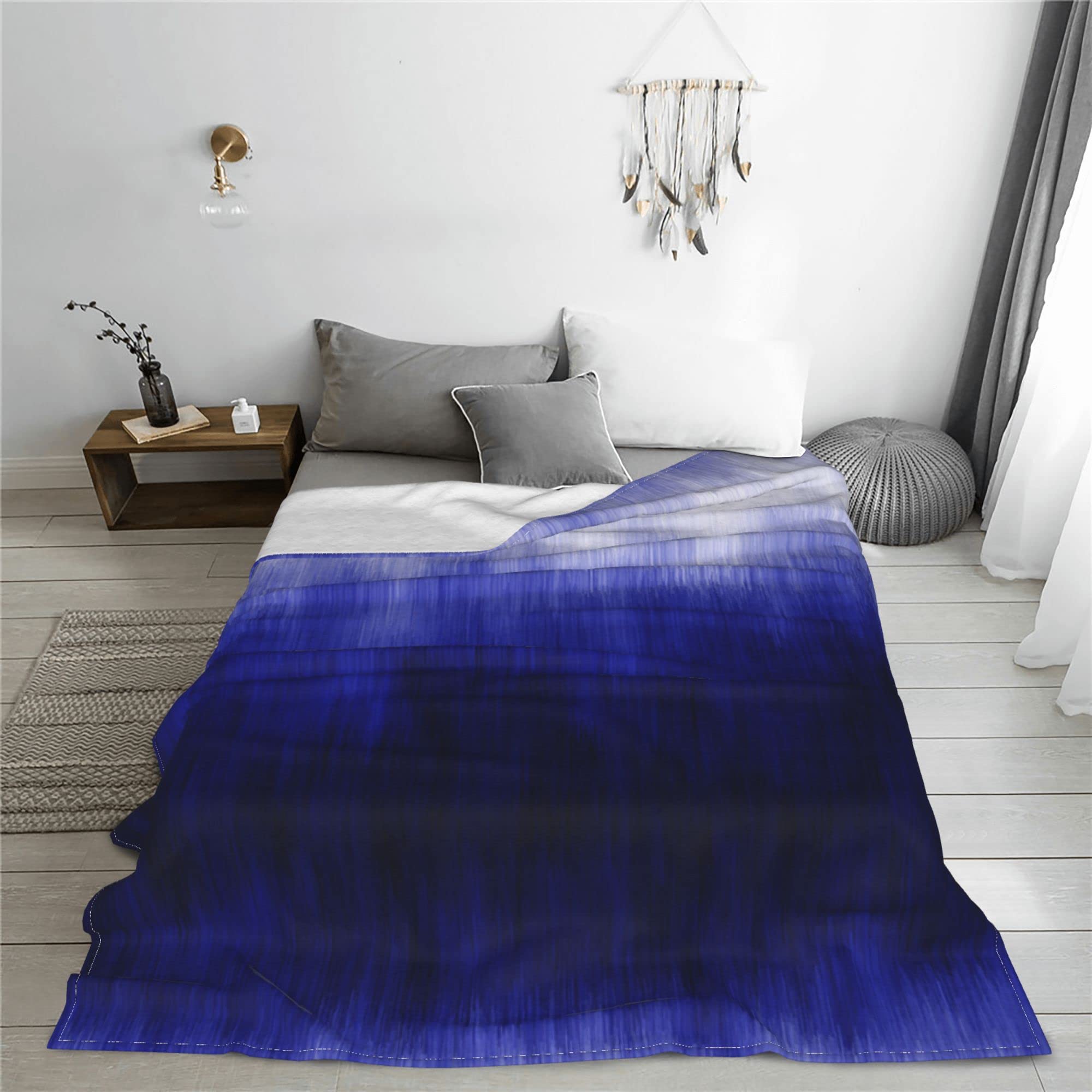 Soft Cozy Fleece Flannel Throw Blanket - All Seasons Tie Dye Bed & Couch Cover - Warm Fuzzy Decorative Blanket for Sofa, Bedroom & Evening Relaxation | Perfect for Netflix Nights, Camping & Winter Snuggles