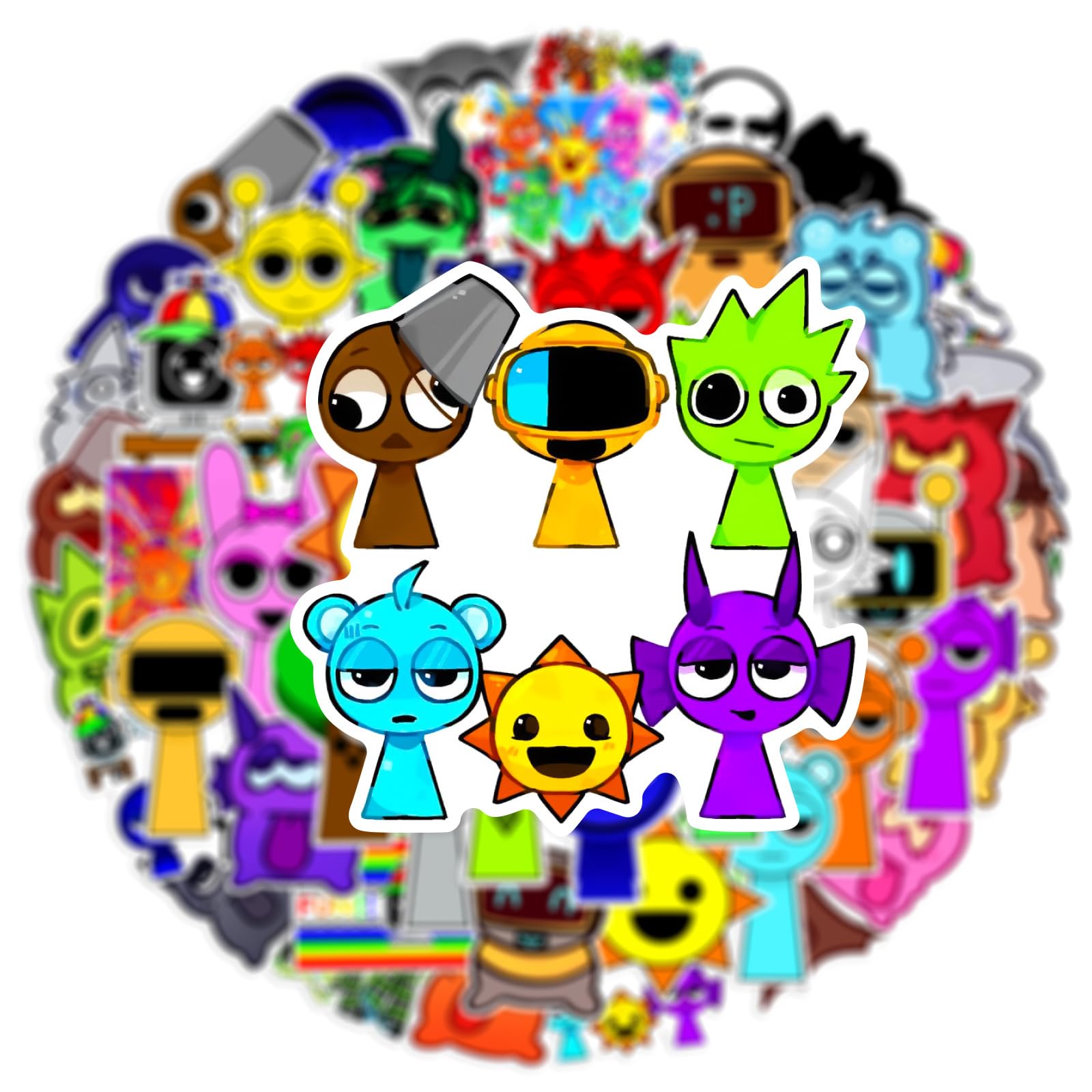 52Pcs Waterproof Removable Cartoon Stickers for Kids - Fun Decals for Water Bottles, Laptops, Phones, Guitar & Suitcase - Perfect for Boys and Girls Room Decor, School Supplies & Party Favors