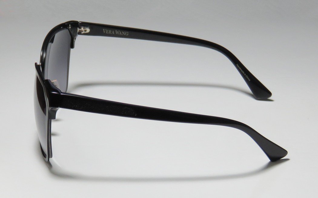 Vera Wang PETALINE Sunglasses 57mm - Classic Black Cat Eye Frame for Women | Perfect for Outdoor Activities, Beach, Driving & Fashion Accessories
