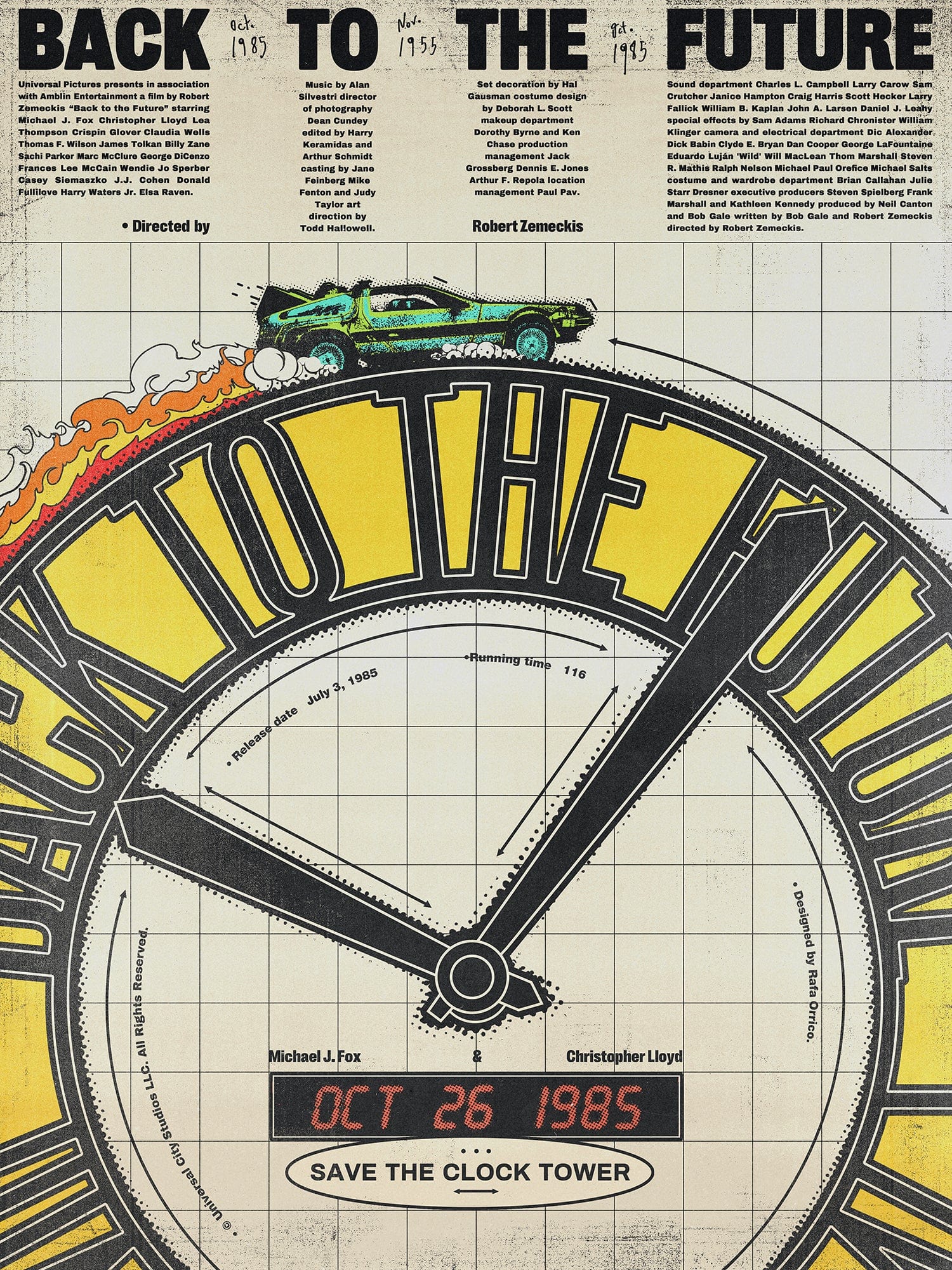 Back to the Future Movie Poster - Classic 80s Film Wall Art Decor for Home, Office & Theater Rooms - Perfect Gift for Sci-Fi Fans & Nostalgic Collectors
