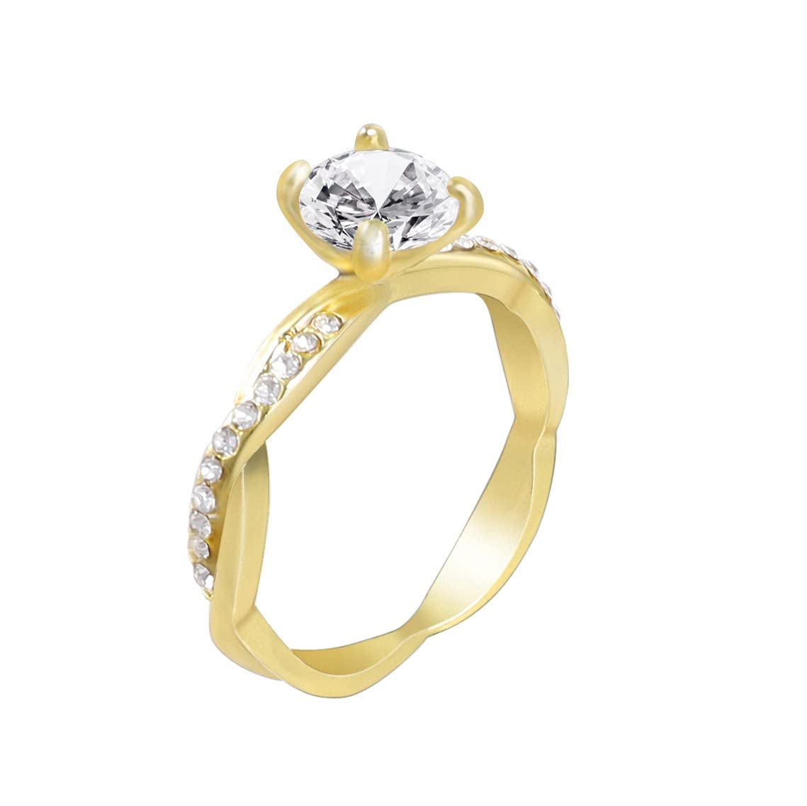 Luxury Women's Fashion Rings - Infinite Elements Zirconia Wedding Engagement Promise Eternity Ring for Girlfriend, Wife & Mother (Size 6) | Perfect for Anniversaries, Proposals & Special Occasions