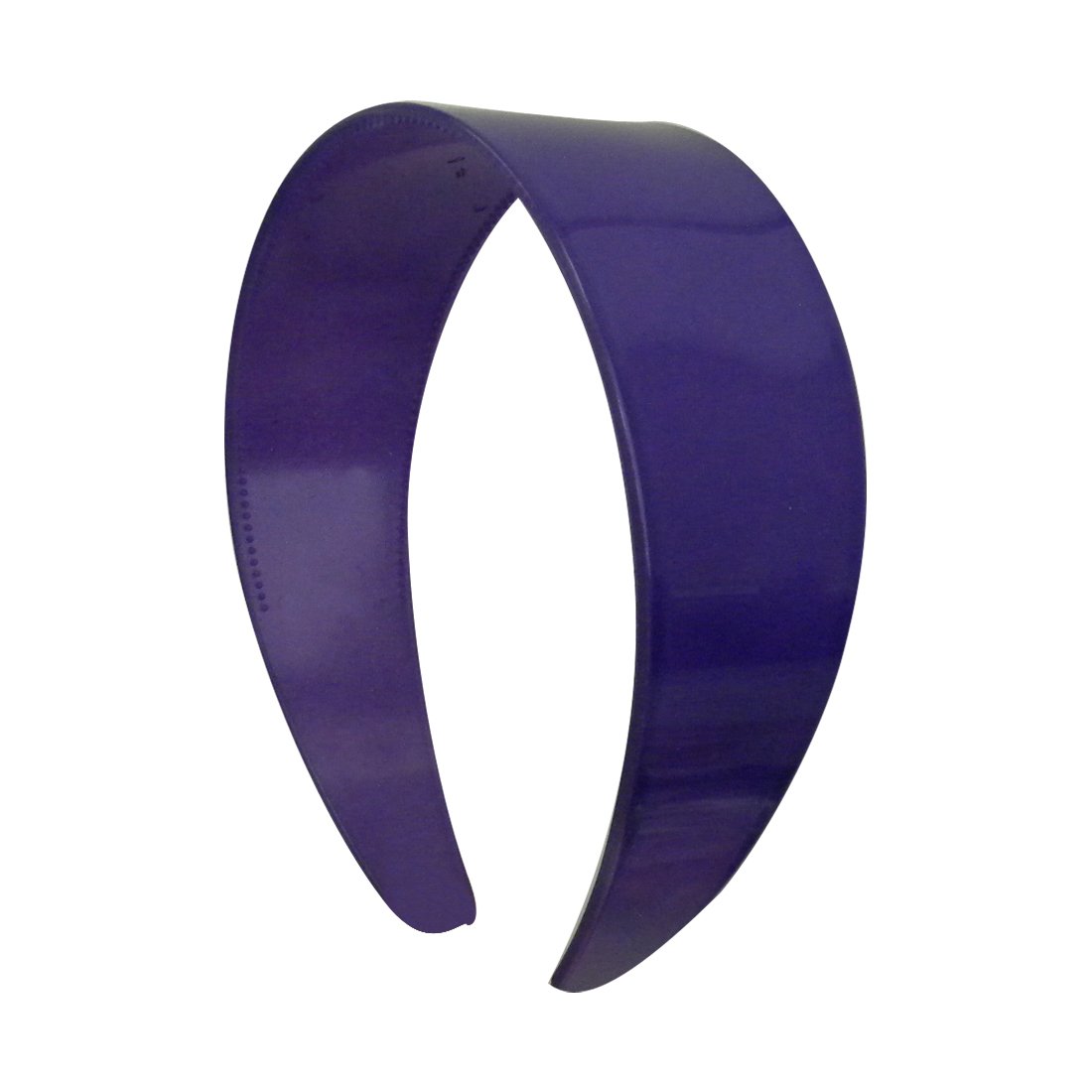 12 Pack Purple 2 Inch Plastic Headbands with Teeth for Women - Perfect for Hair Styling, Salon Use, and Everyday Wear