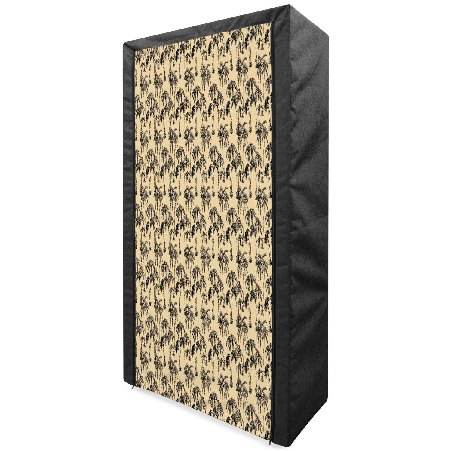 Ambesonne Portable Fabric Wardrobe with Shelves - 33.5