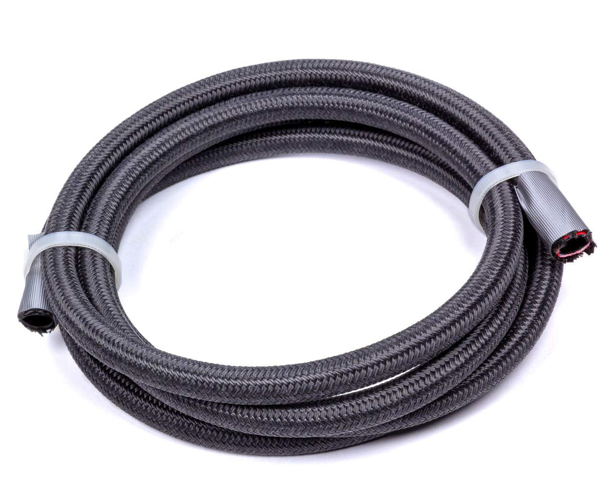 FRAGOLA 4AN 10FT Braided PTFE Fire Retardant Hose - High Temperature Resistant Fuel Line for Automotive, Racing & Industrial Applications (Black)