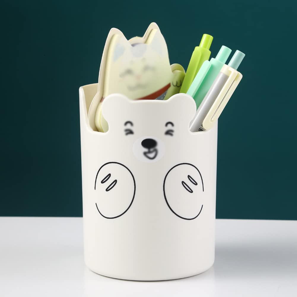ASFD Plastic Pen Organizer - Pencil Holder for School, Office & Home - Eyewear, Stationery & Makeup Storage Cup - Perfect for Desk Organization & Workspace Accessories