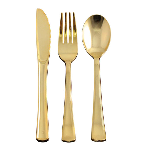 Premium 40-Piece Dynasty Collection Gold Flatware Set - Elegant Stainless Steel Cutlery for Fine Dining, Weddings & Special Occasions