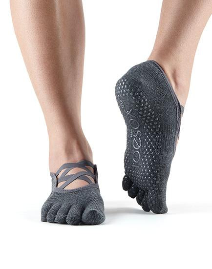 ToeSox Elle Grip Socks - Non-Slip Yoga Socks for Women with Toe Separators | Perfect for Pilates, Barre & Hot Yoga Workouts