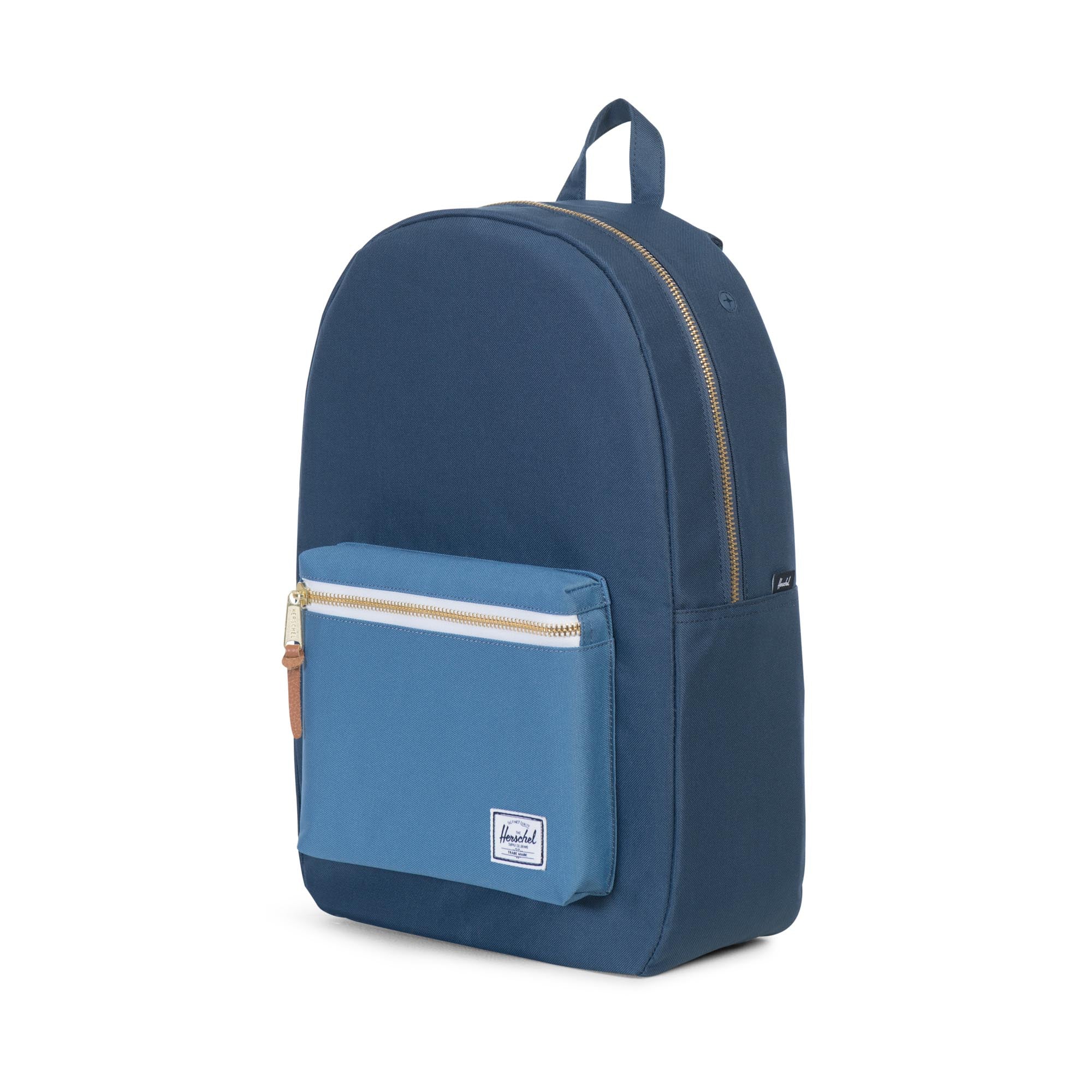 Herschel Settlement Backpack - Water-Resistant Laptop Backpack for Men & Women, Navy/Captain's Blue - Perfect for School, Work, Travel & Daily Commute