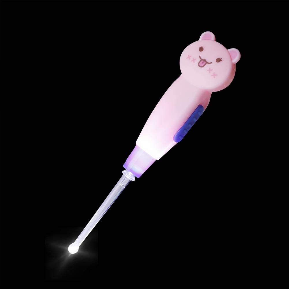 LED Ear Wax Removal Kit - Safe Ear Cleaner Tool with Scoop & Tweezers for Kids & Adults | Gentle Earwax Removal for Home Use & Pet Care (Cats)