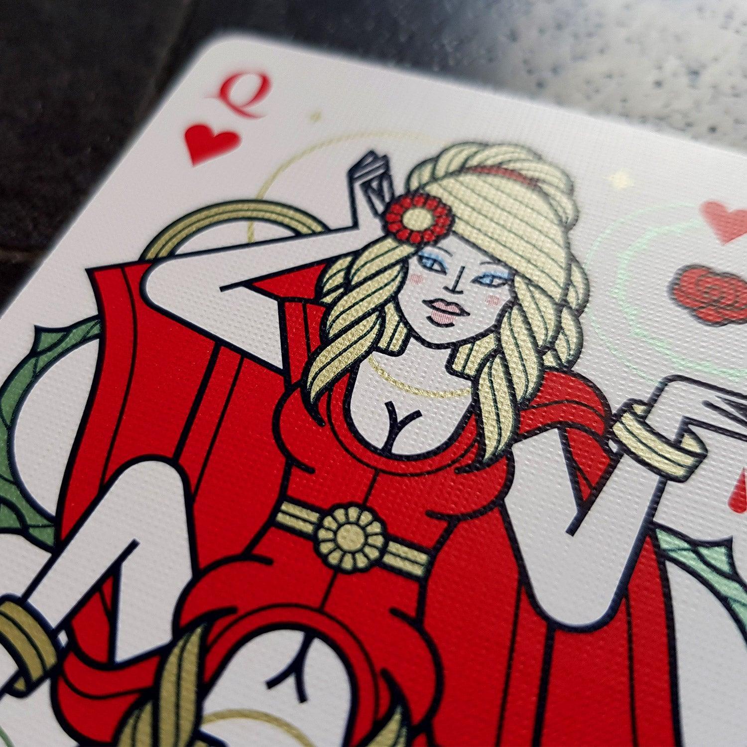 Heroic Tales Playing Cards - Premium Deck for Poker, Magic Tricks & Game Nights | Collectible & Durable Cards for Family Fun & Entertainment