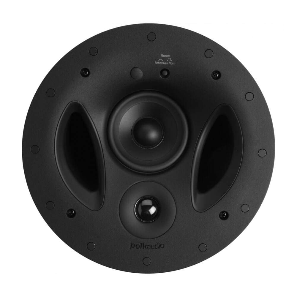 Polk Audio 90-RT 3-Way In-Ceiling Speaker - Vanishing Series with Paintable Wafer-Thin Grille & Dual Bass Ports | High-Quality Renewed Audio System for Home Theater, Surround Sound & Background Music