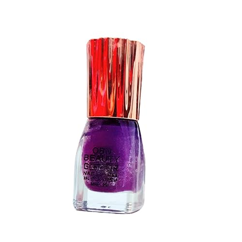 Asiza Ethnic OBN Satin Nail Polish - Super Glossy Matte Finish in Violet Purple - Perfect for Manicures, Pedicures & Nail Art Designs