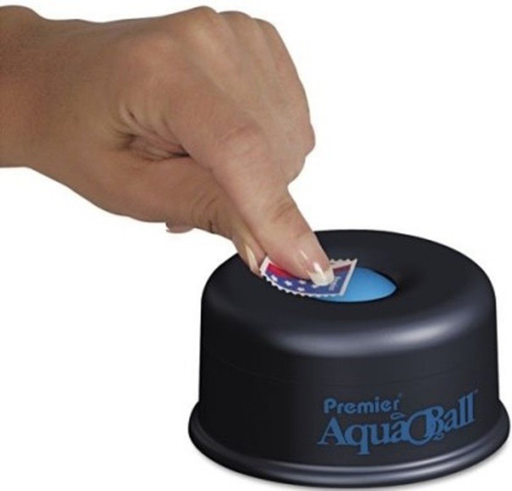 Martin Yale Premier AquaBall Floating Ball Envelope Moistener - Pack of 6 | Self-Sealing Stamp & Envelope Moistener | No Sponge Needed | Perfect for Offices, Mailing Stations & Home Use