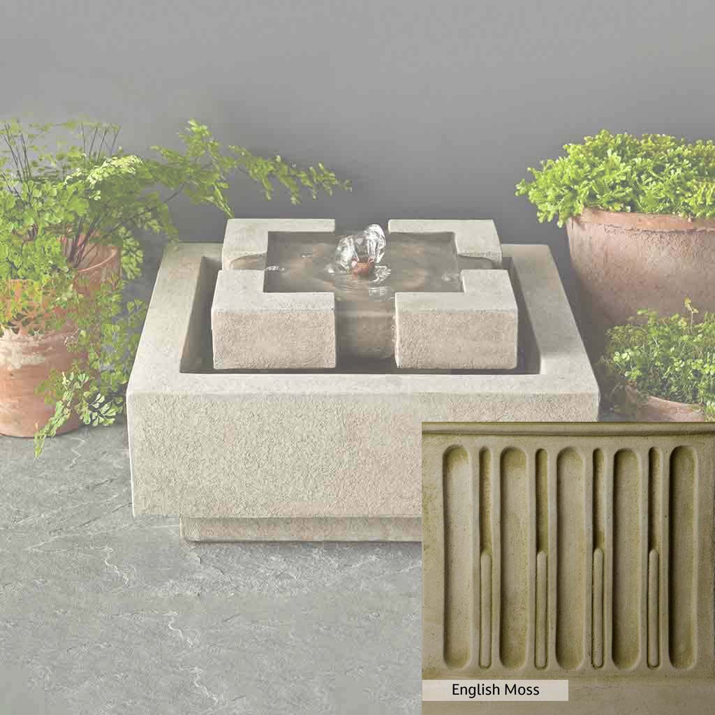 Campania International M Series Escala Outdoor Fountain - Elegant Garden Water Feature for Patio, Yard & Landscape Decor