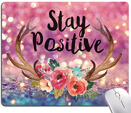 Purple Glitter Stay Postive