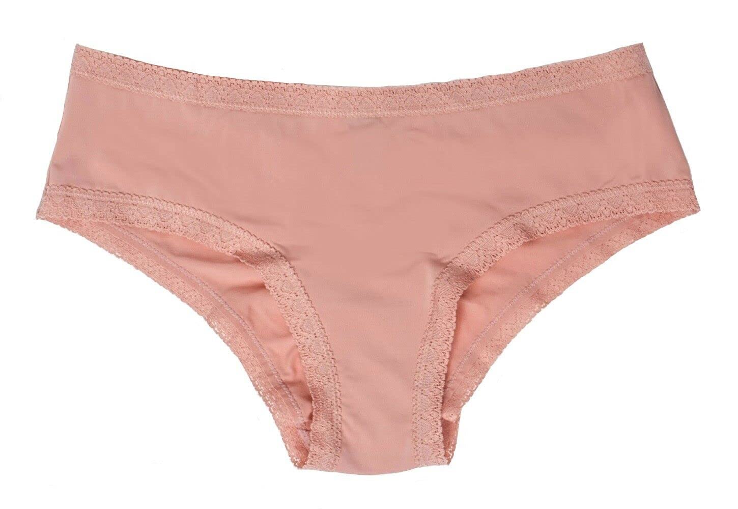 Pretty Little Panty Hipster Shorty - Women's Comfortable Cotton Underwear (Large, Desert Rose) for Everyday Wear & Lounge