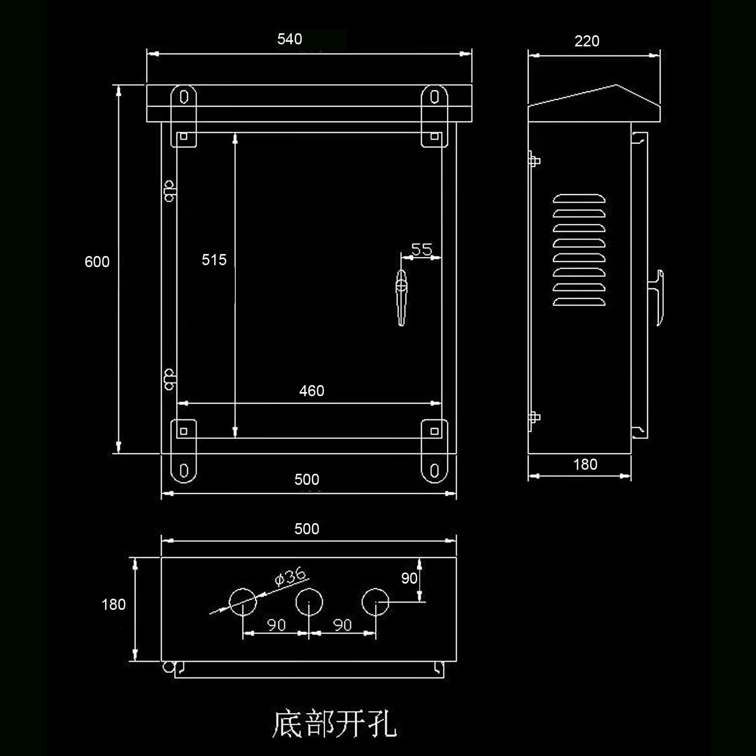 304 Stainless Steel Outdoor Electrical Box Enclosure - IP67 Waterproof & Weatherproof NEMA Junction Box for Electronics | Wall-Mounted Project Enclosure with Insulation Mounting Plate | Ideal for Outdoor Wiring, Solar Panels & Industrial Equipment Protection