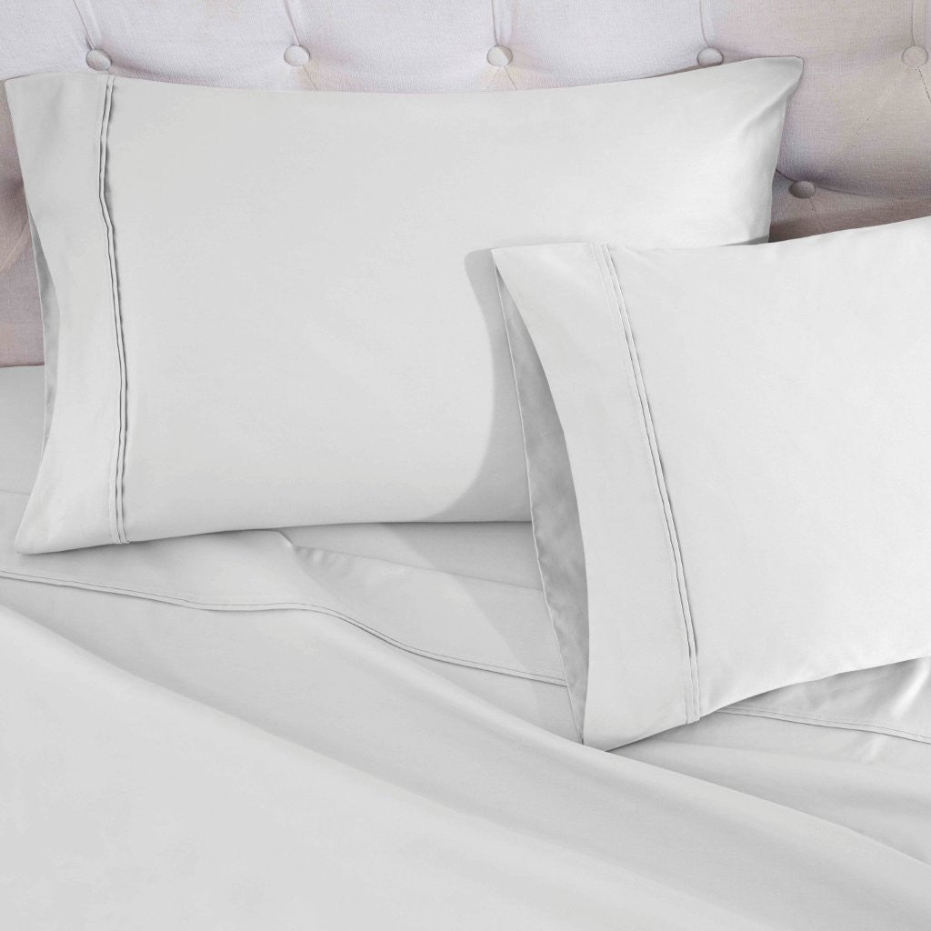 Luxury 1200 Thread Count Egyptian Cotton Deep Pocket Bed Sheet Set - Queen Size, Soft & Breathable for Ultimate Comfort - Perfect for Master Bedroom, Guest Room & Hotel Use