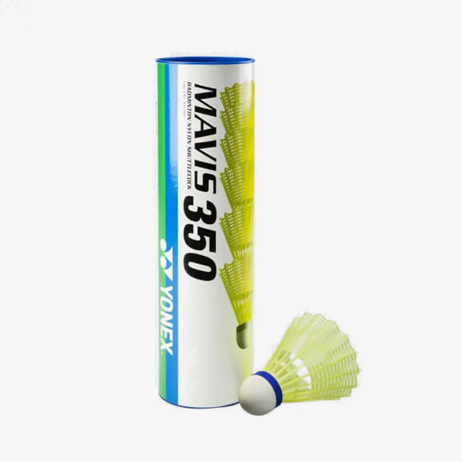 Yonex Mavis 350 Nylon Shuttlecocks - Medium Speed, Yellow - Perfect for Badminton Training & Recreational Play