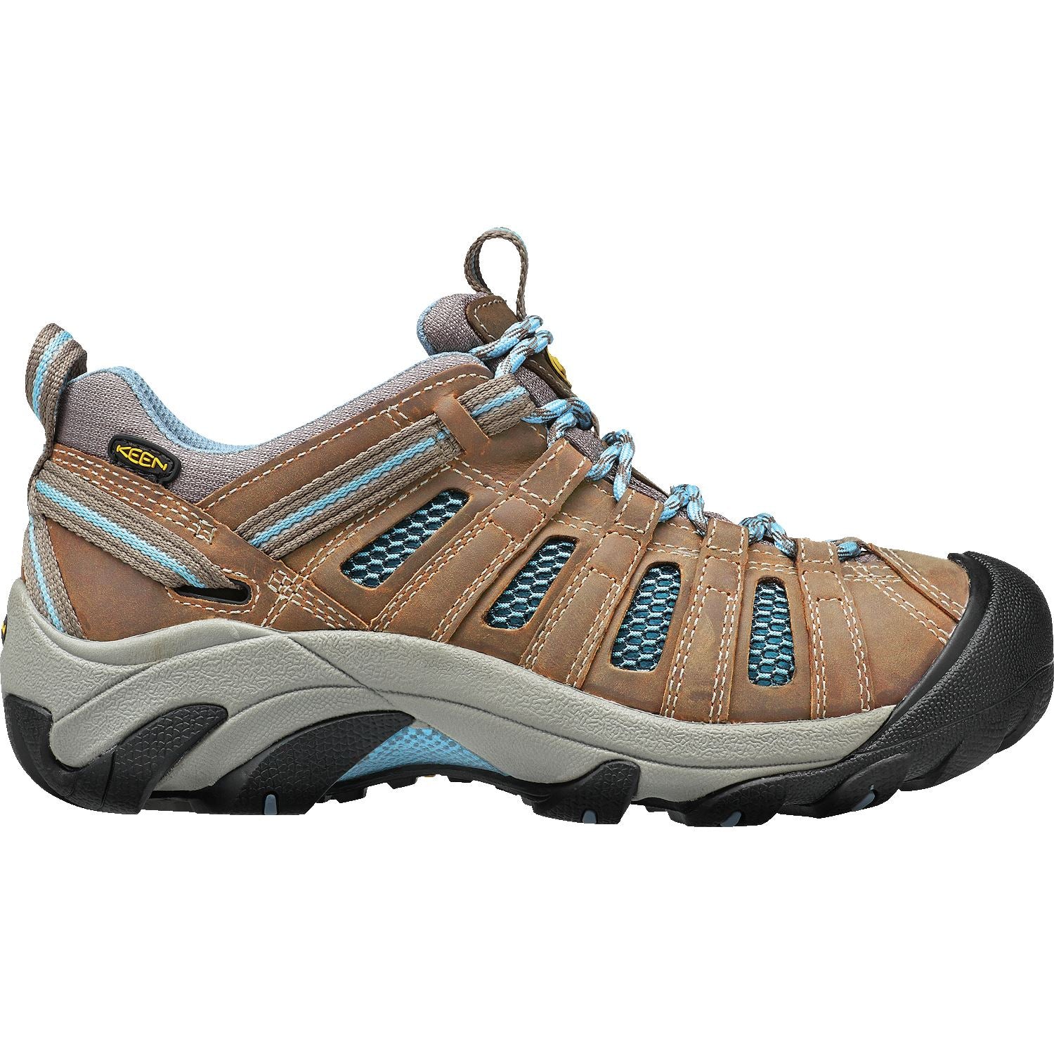 KEEN VOYAGEUR Women's Hiking Shoes - Brindle/Alaskan Blue - Lightweight & Comfortable for Outdoor Adventures, Trail Running & Travel