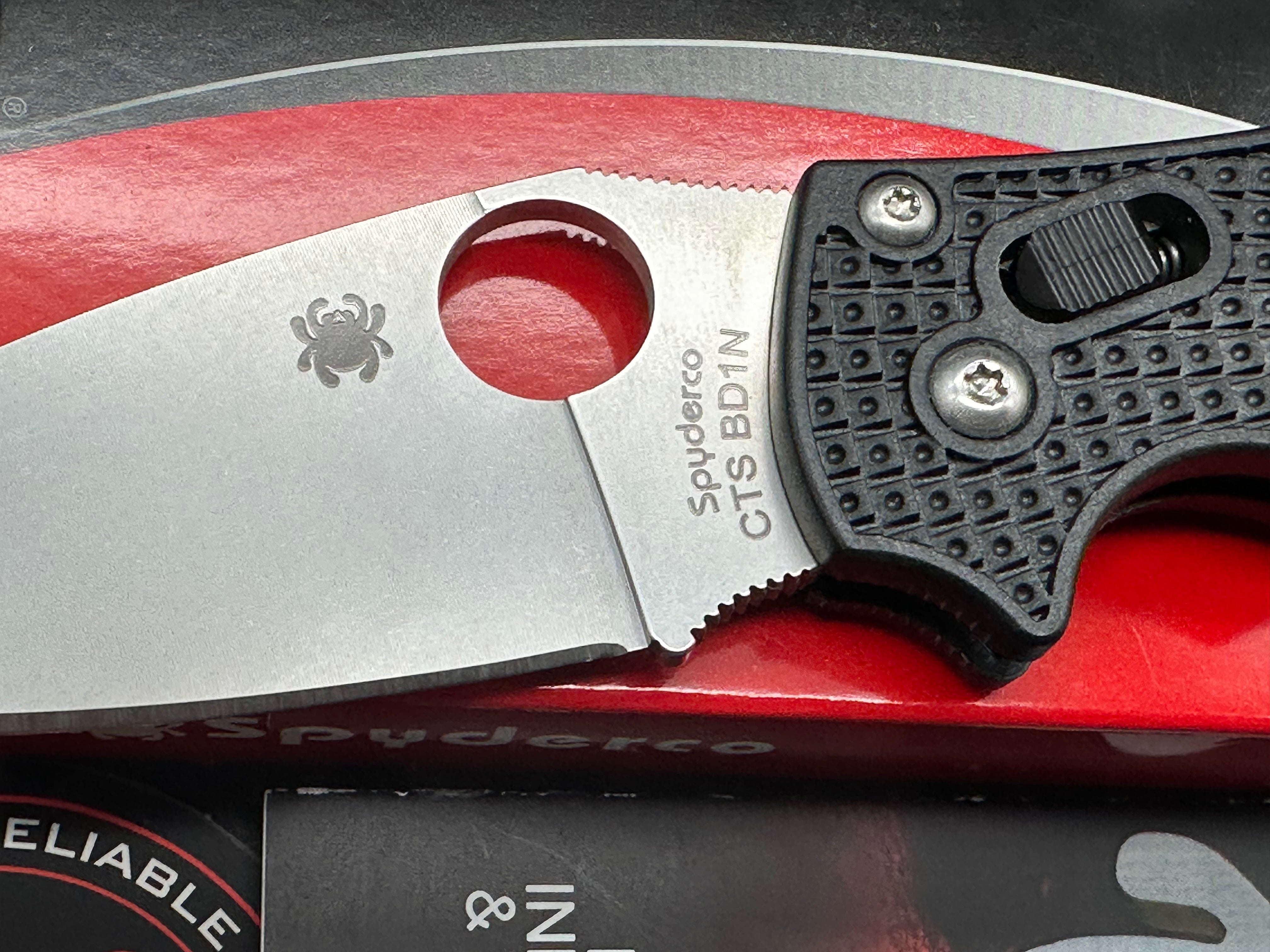 Spyderco Manix 2 Lightweight Folding Knife - CTS BD1N Satin Blade & Black FRCP Handle - EDC, Outdoor, Camping, Hunting Gear