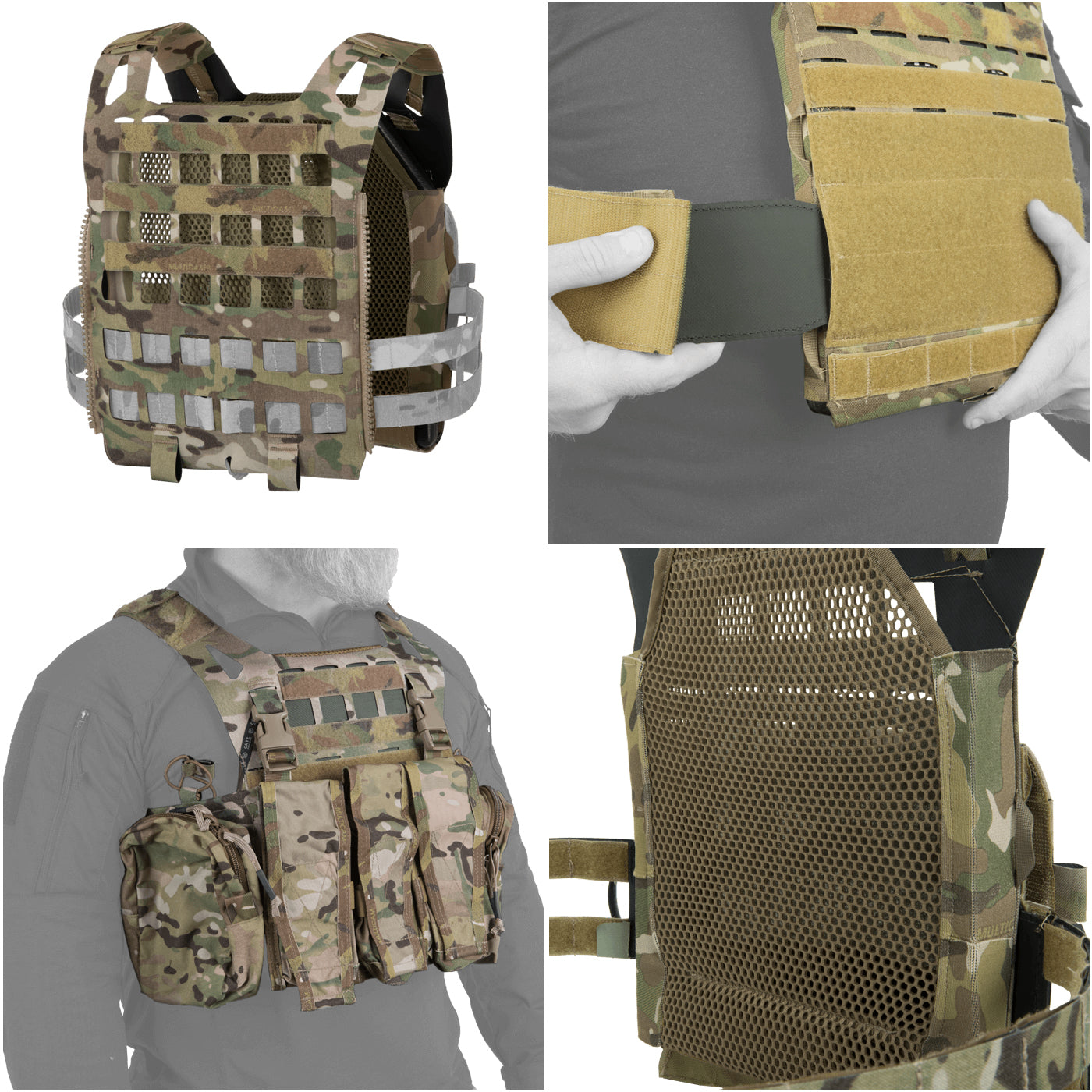 Crye Airlite SPC Swimmer Plate Carrier - Lightweight Tactical Vest with Advanced Body Armor Ventilation System for Military, Law Enforcement & Airsoft Training