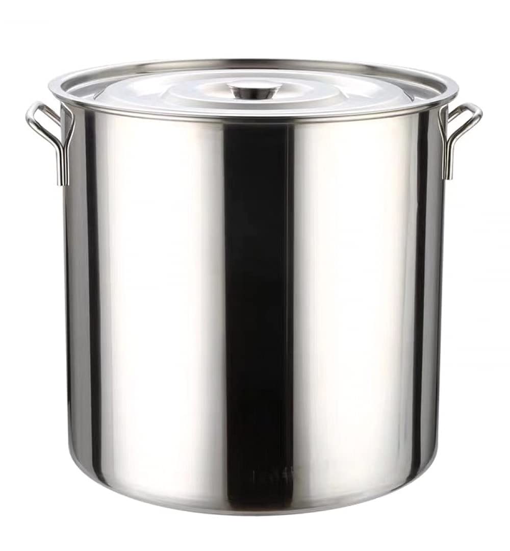 Mavoorick 30L Stainless Steel Stock Pot with Lid - 36.4 x 36.1cm, Mirror Finish, Large Cooking Pot for Soups, Stews, Pasta & Canning - Perfect for Home Kitchens & Restaurants