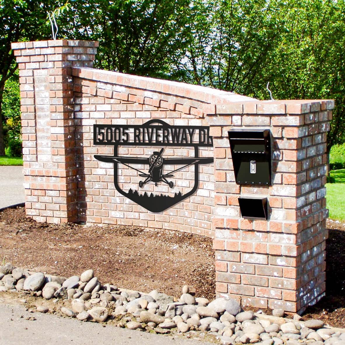 Personalized Metal Airplane Sign - Custom Monogram Wall Art for Anniversary, Wedding & Birthday Gifts - Unique Housewarming Present - Outdoor & Indoor Wall Decor - Perfect for Aviation Enthusiasts & Home Decoration