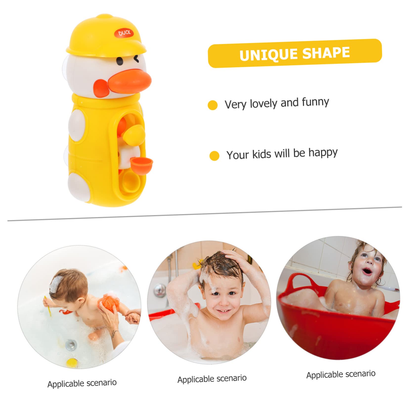 FAVOMOTO Interactive Waterfall Bathtub Toy for Kids - Fun Bath Time Water Spray & Induction Toy Set - Durable Plastic Bath Toys for Toddlers - Perfect for Sensory Play & Early Learning Development