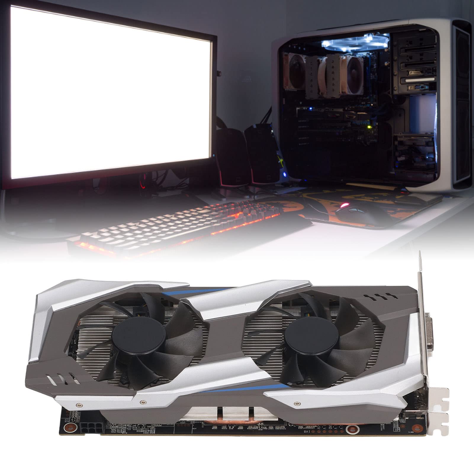 NVIDIA GTX 1060 3GB GDDR5 192-bit Gaming Graphics Card with Dual Fans - 582MHz Base Clock, 2002MHz Boost Clock, PCIe 3.0 x16 - High Performance Desktop GPU for PC Gaming, VR, Video Editing & Streaming (GTX1060 3GB)