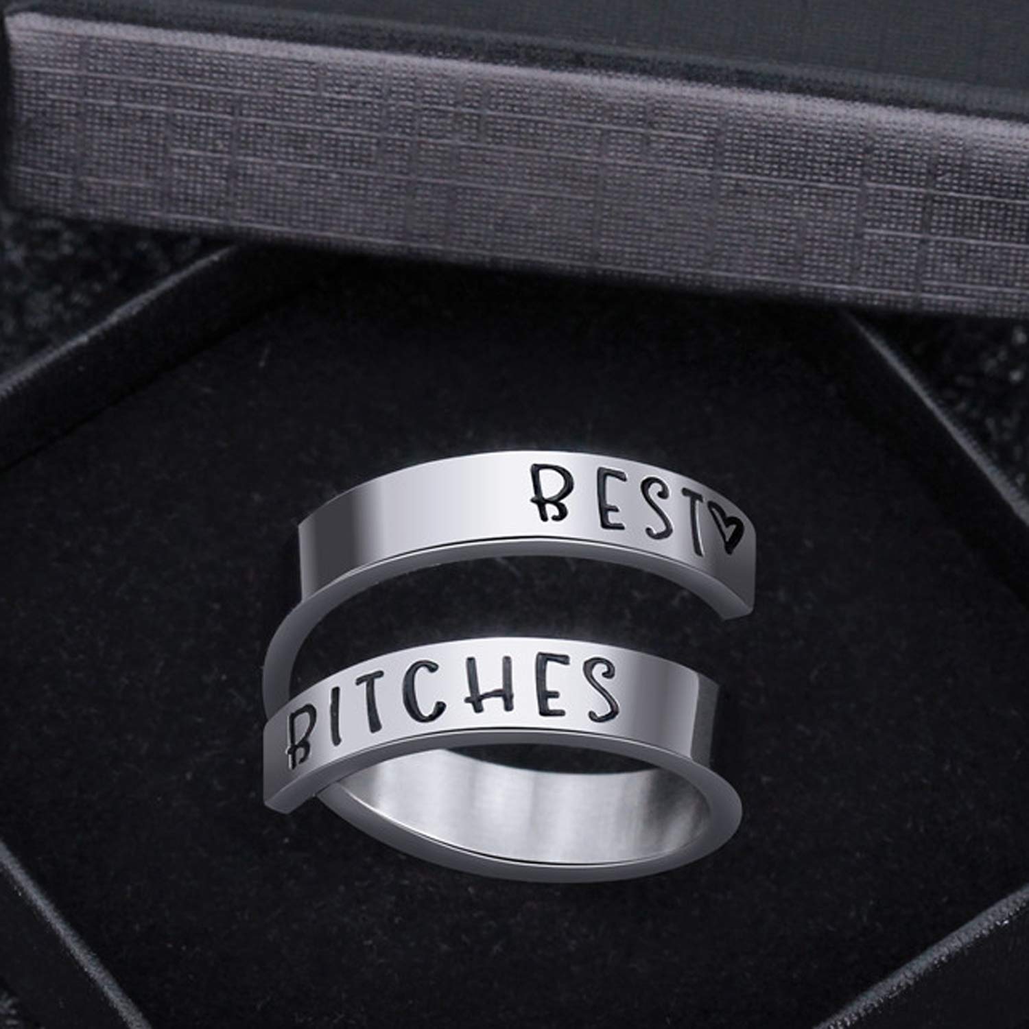 Inspirational Stainless Steel Spiral Wrap Twist Ring for Women - Personalized Encouragement Jewelry, Birthday Gift for Her - Perfect for Daily Wear, Office, Parties & Special Occasions