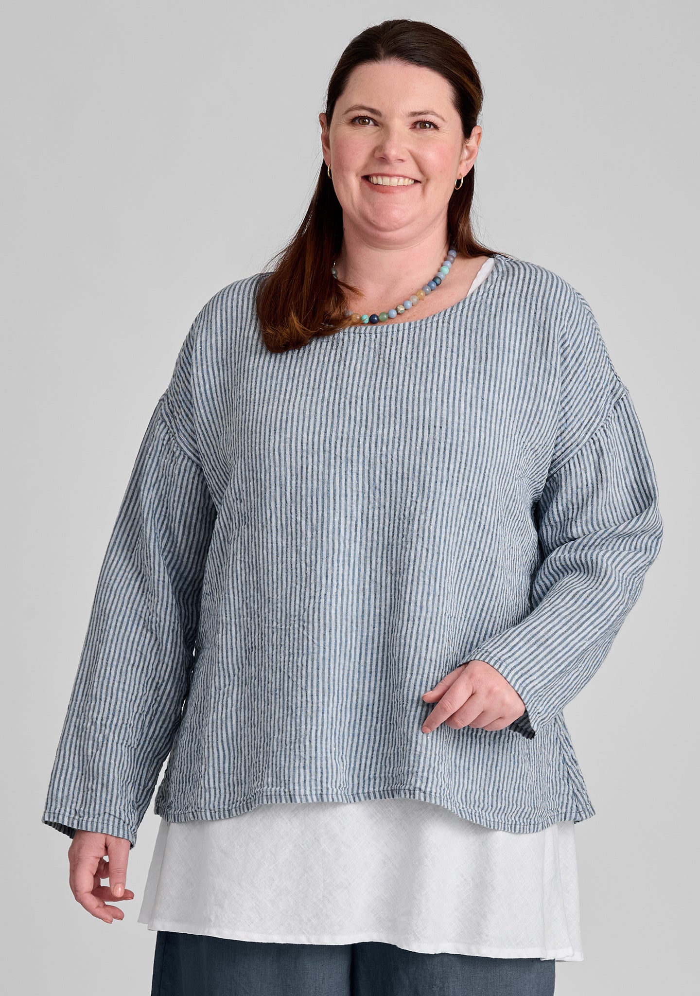 Throw It On Long Sleeve Linen Shirt - Breathable Casual Button Down Top for Men & Women | Perfect for Beach, Office & Summer Outings