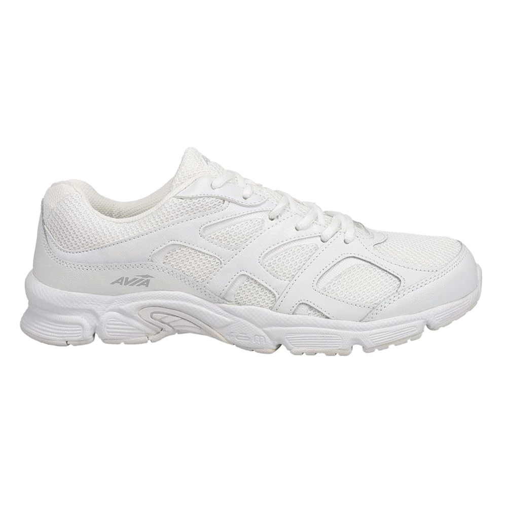 Avia Men's Avi-Forte Running Shoes - Lightweight Cushioned Sneakers for Jogging & Gym Workouts - White Athletic Footwear for Comfort & Performance