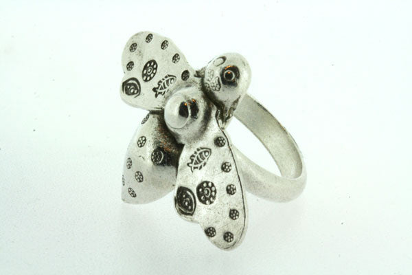 Bee Ring for Women - Cute Honeycomb Bee Jewelry - Gold & Silver Bee Rings - Perfect for Nature Lovers & Boho Style - Great for Everyday Wear, Gifts & Bee-Themed Parties