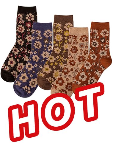 Retro Flowers 02 - 5 Pairs