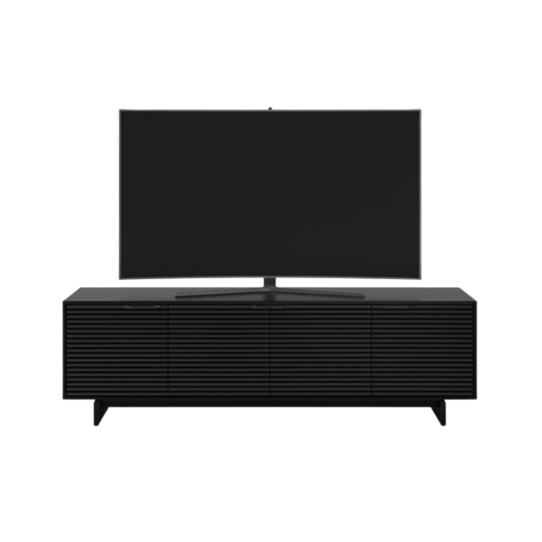 BDI 7479 Large TV Stand in Ebonized Ash - Modern Entertainment Center for Living Room, Home Theater & Media Storage
