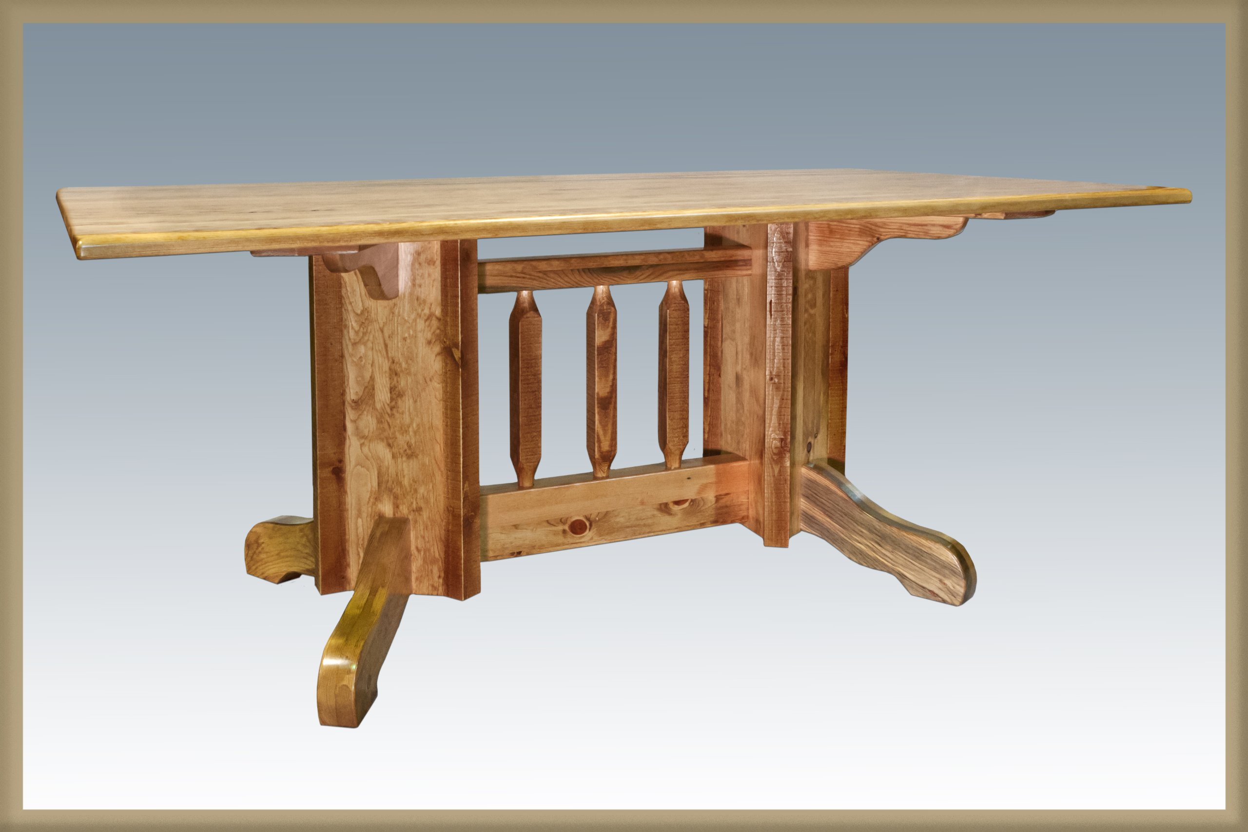 Montana Woodworks 实木餐桌 | 现代简约设计 | 耐用环保 | 适用于家庭餐厅、咖啡厅、办公室